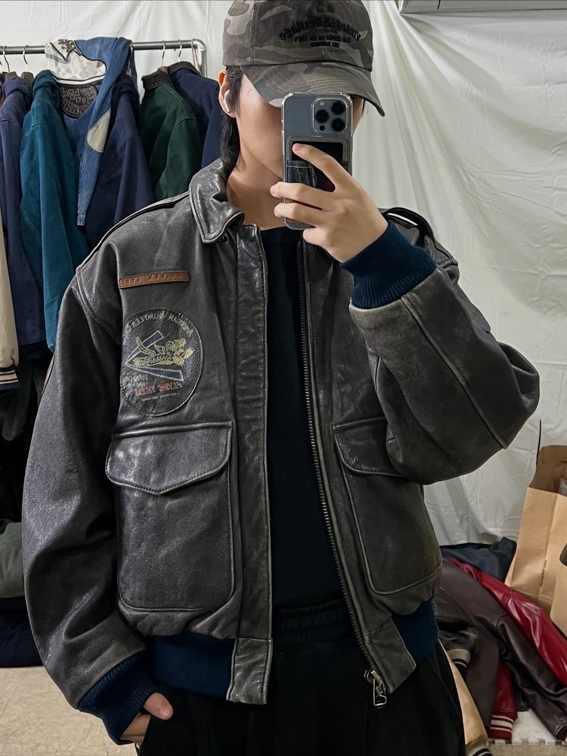 아비렉스 A-2 가죽자켓 상품이미지4