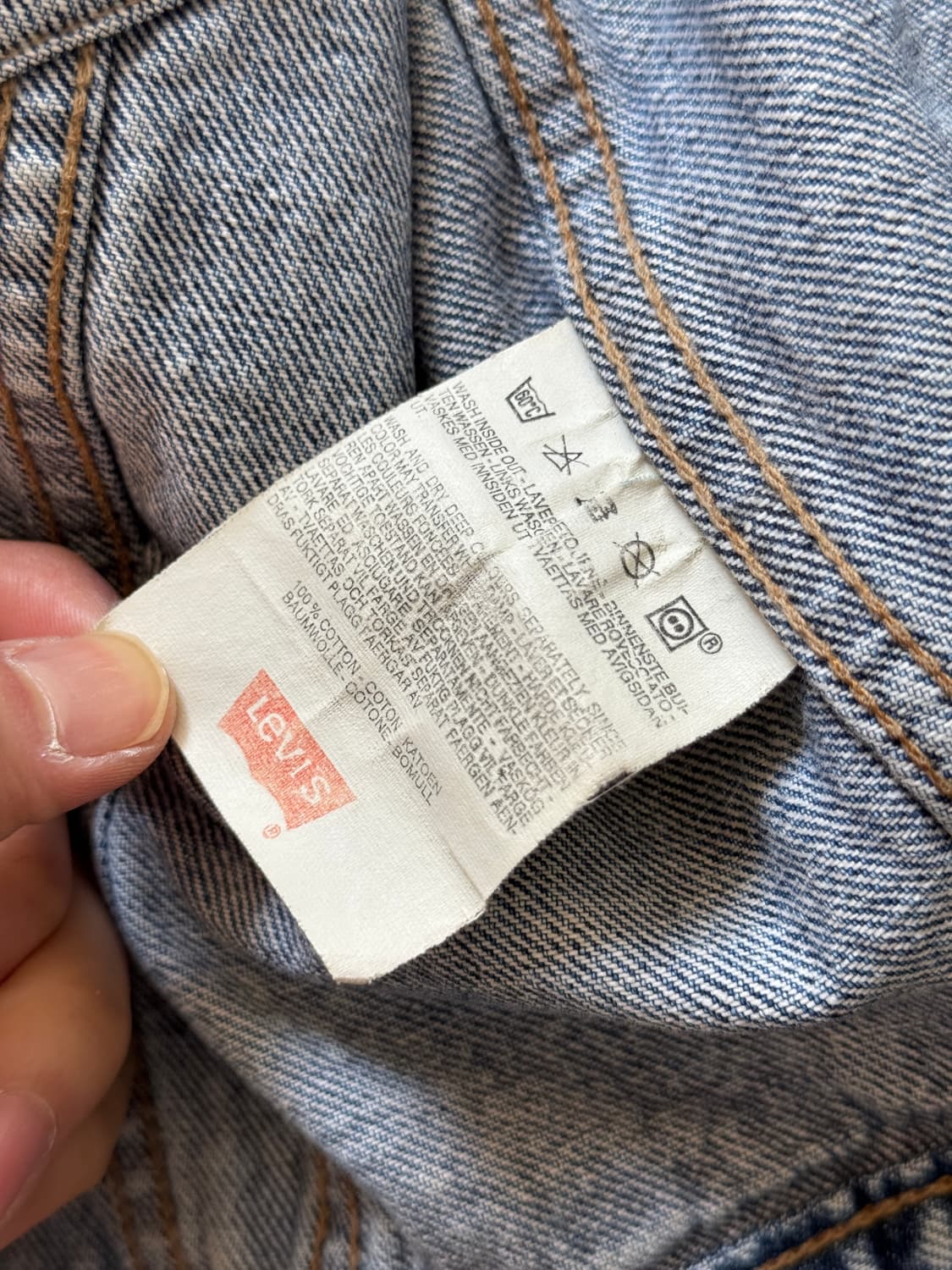 80s 리바이스 3세대 데님 트러커 자켓(O77) 상품이미지8