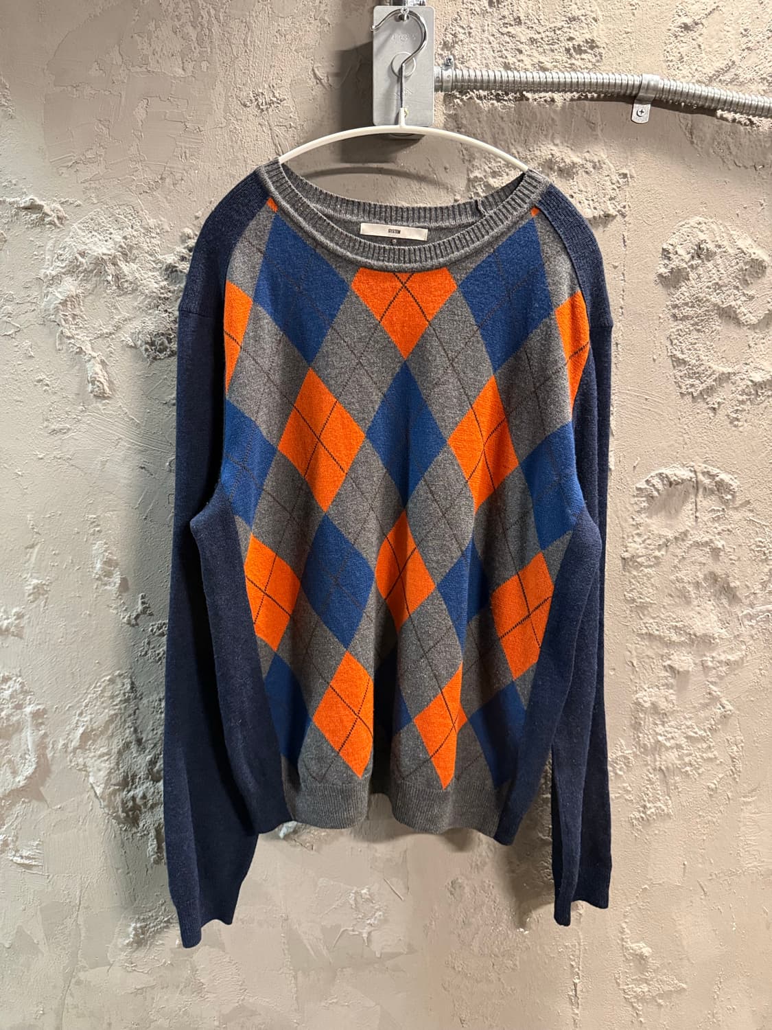 시스템 SYSTEM 아가일 울 니트 멀티컬러 105 상품이미지1