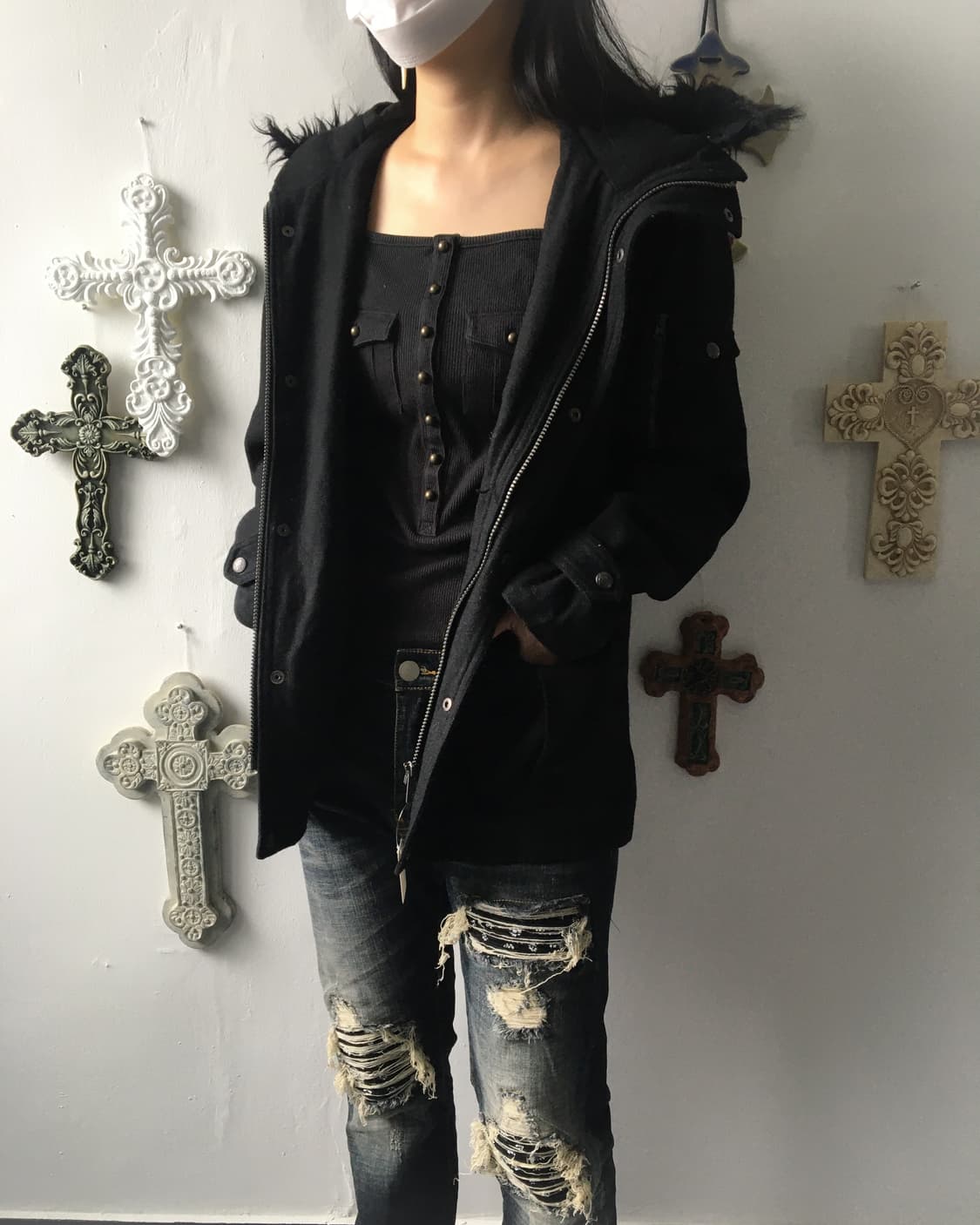 Vondutch fake fur hood coat 상품이미지6