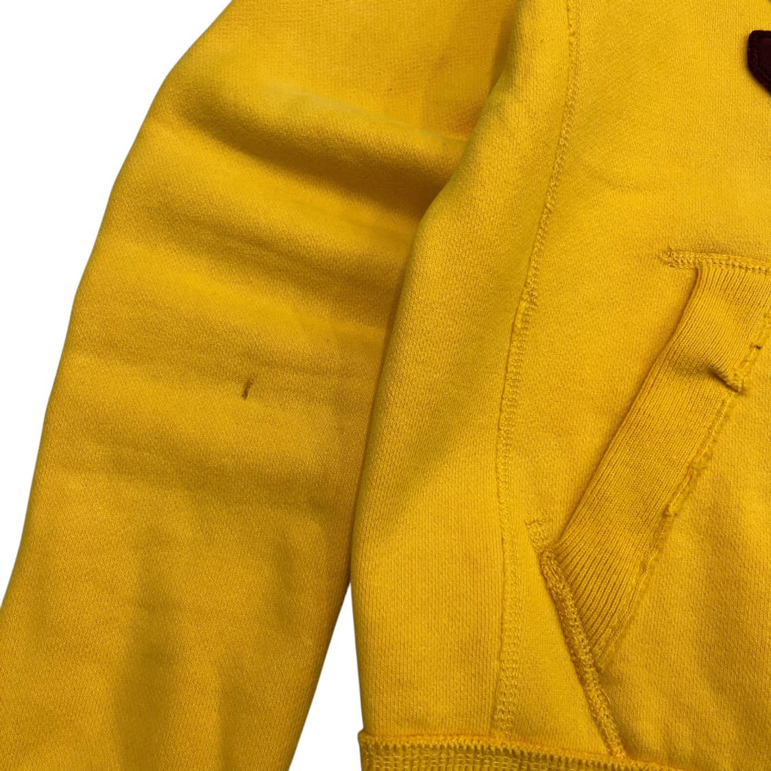 아베크롬비 버건디 패치 옐로우 후드집업 S 상품이미지6