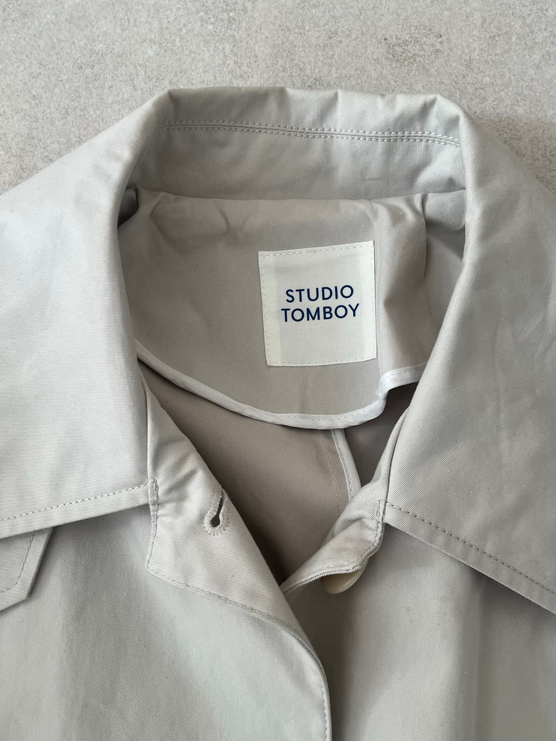 톰보이 코튼 트렌치 코트 free 상품이미지2