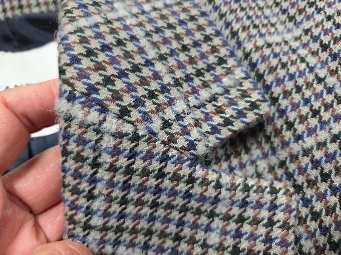 빈폴레이디스(BEANPOLE) 블루 팬시 하운드투스 싱글코트 55 상품이미지7