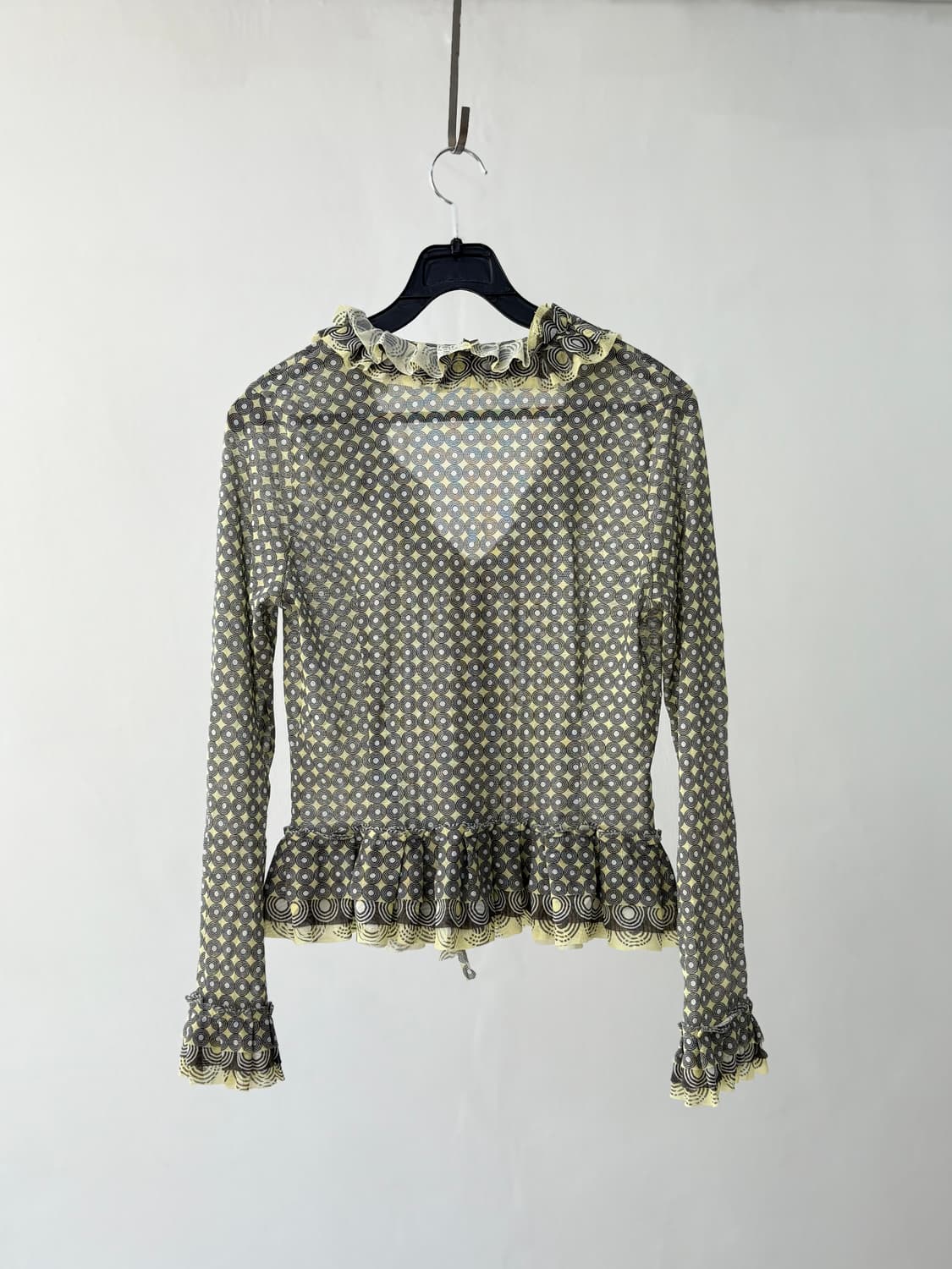 히로코 코시코 패턴 프릴 블라우스 상품이미지2