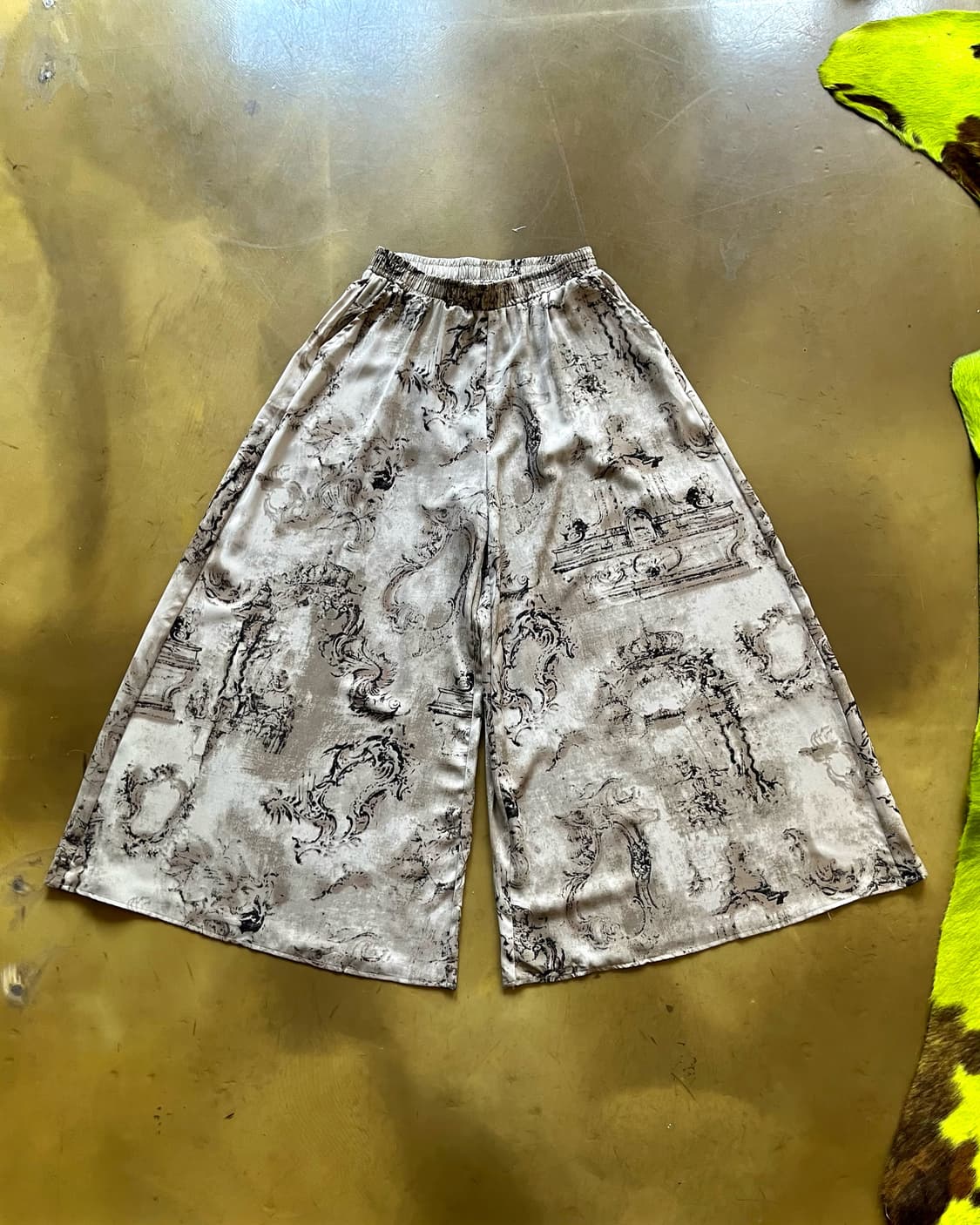 JPN Vintage Oriental Print Wide Trouser 상품이미지3