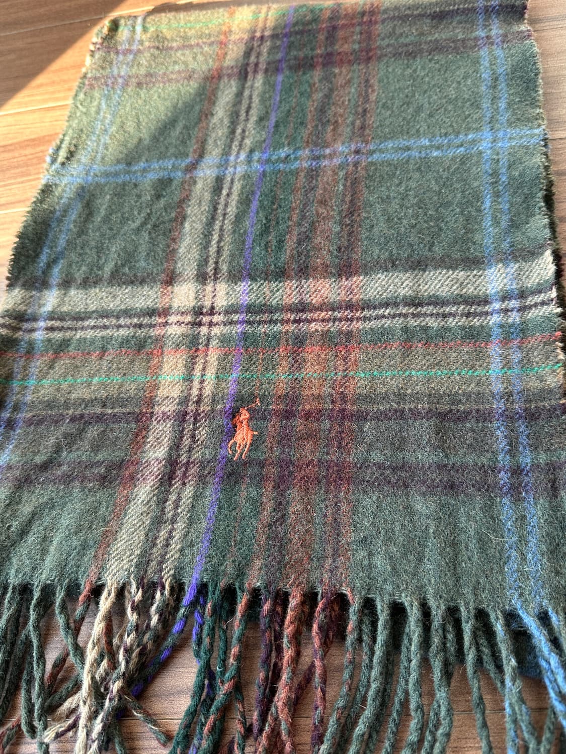 폴로 체크 울 머플러(made in Italy) 상품이미지3