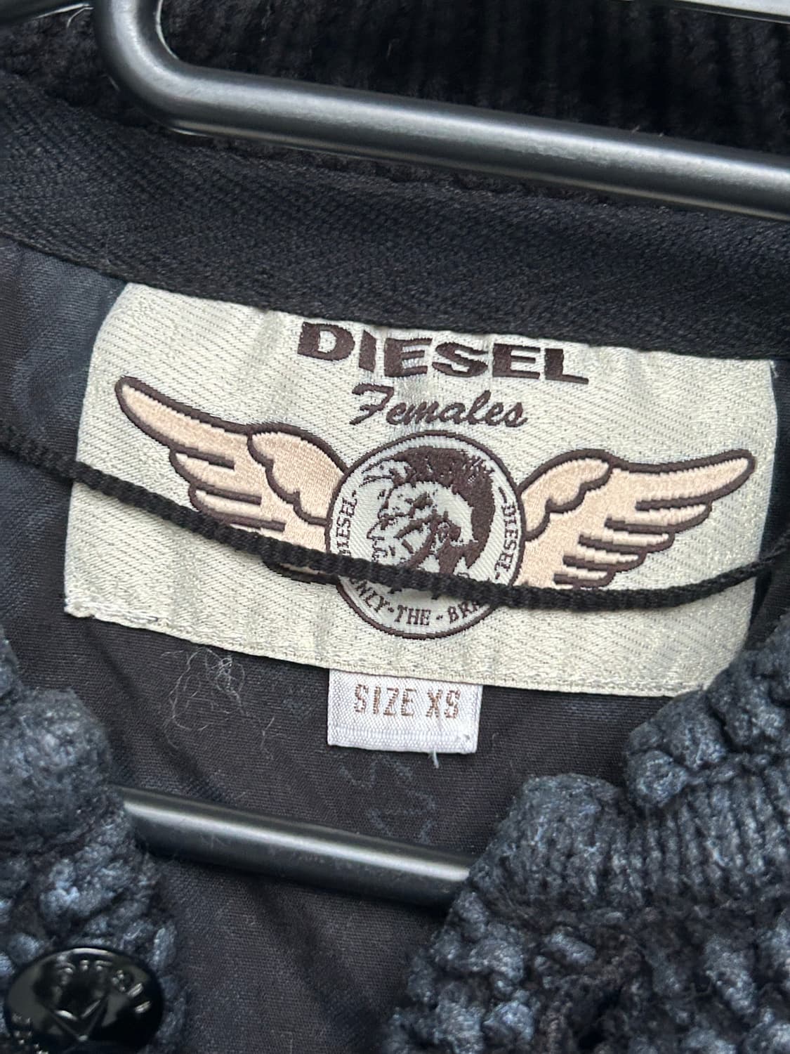 2000s 디젤 네이비 니트집업 상품이미지3