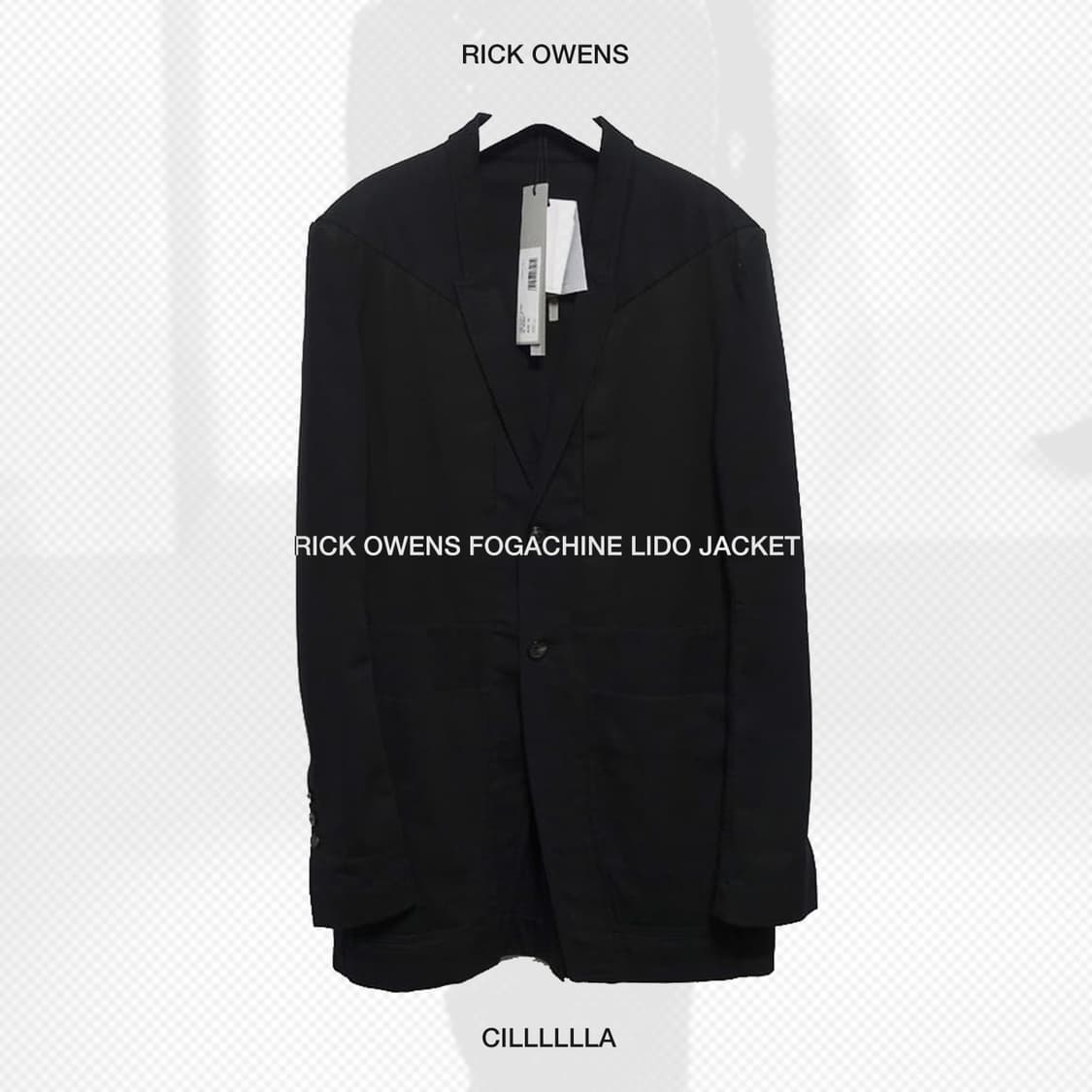 [48]RICKOWENS FOGACHINE LIDO 릭오웬스 코트 자켓 상품이미지1