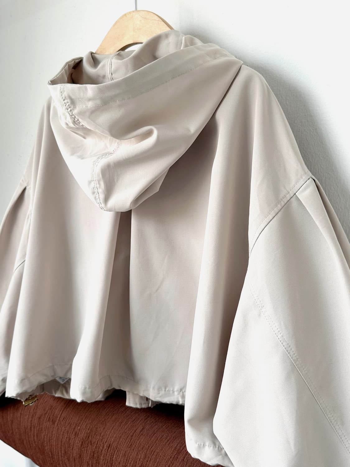 High count poly cropped wide parka 상품이미지10