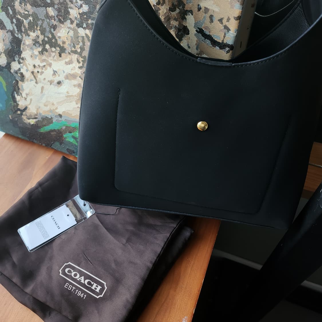 코치 브루클린 숄더백 [스웨이드 블랙] 상품이미지5