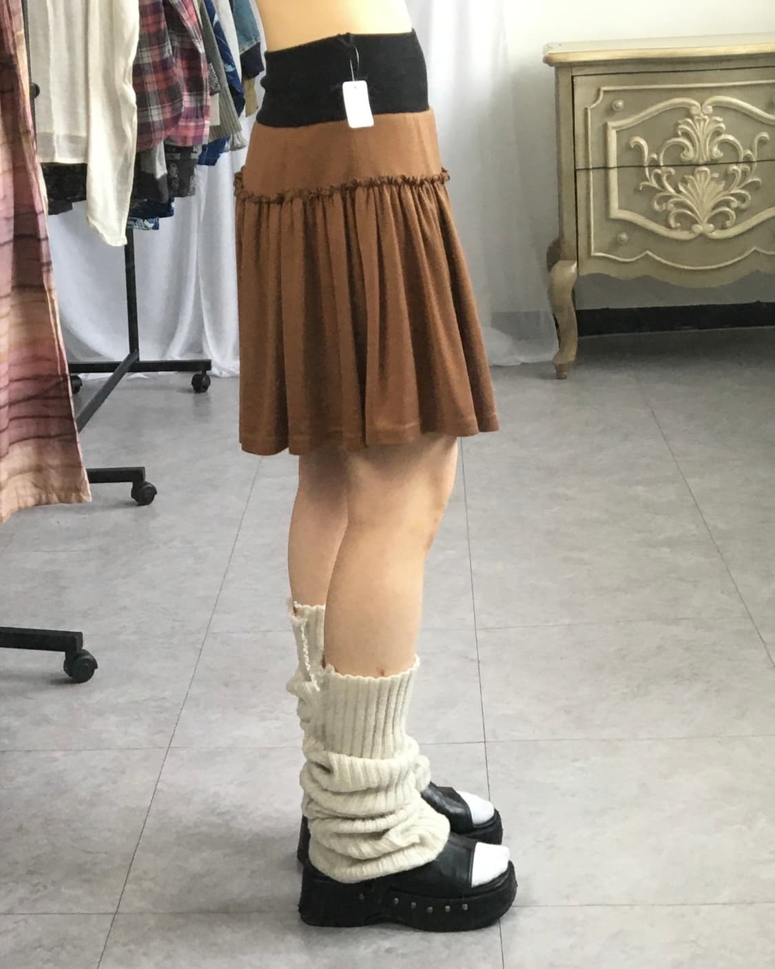 Layer mini skirt 상품이미지4