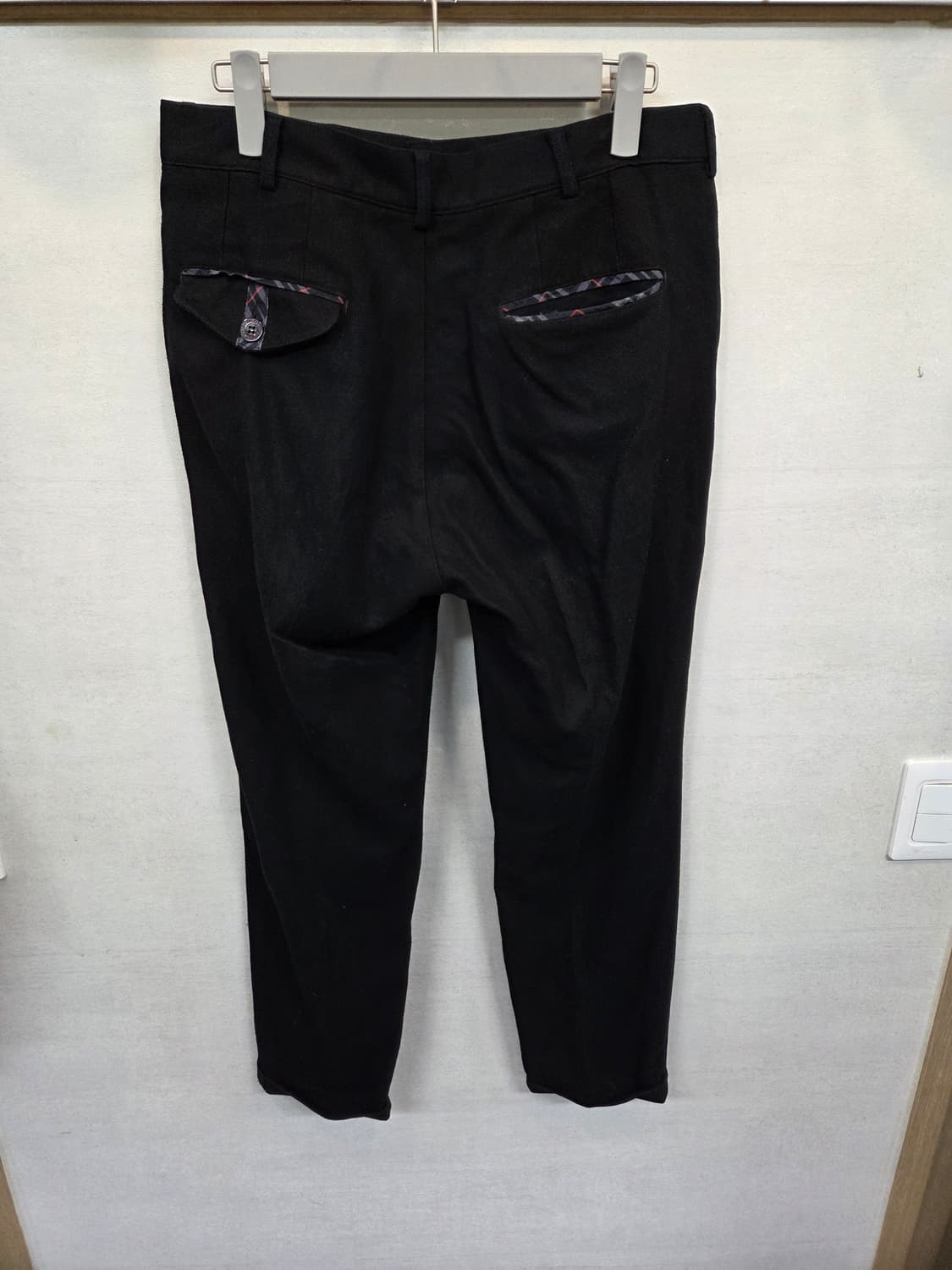 버버리 올드스쿨 투턱 모직 카브라팬츠 대략 30 31 상품이미지2