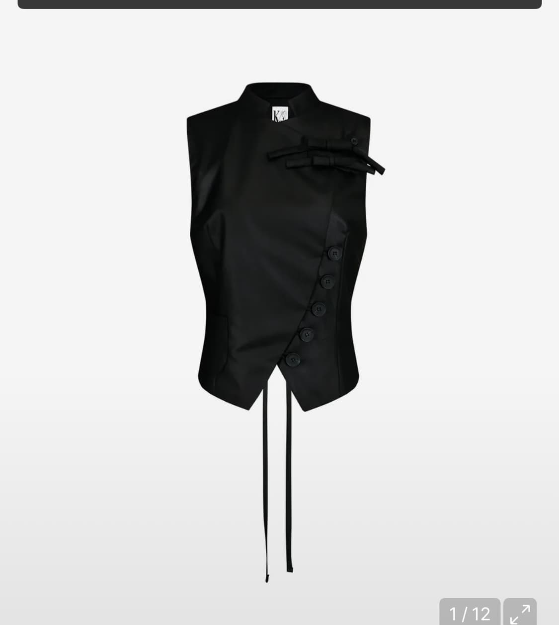 카시코 차이나카라 베스트 preppy china collar vest 상품이미지1