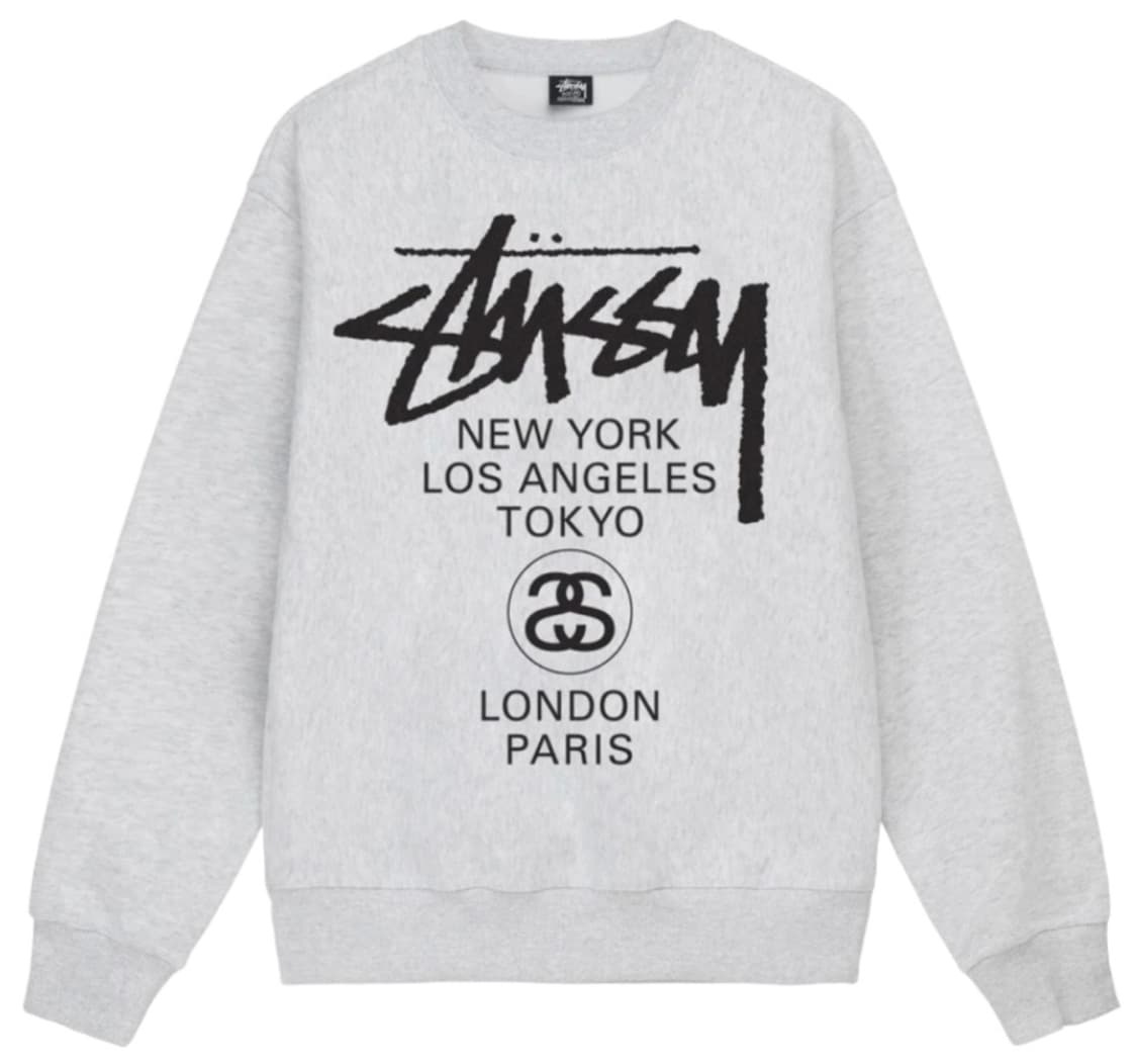 국내배송 새상품 / 스투시 월드투어 크루넥 맨투맨 상품이미지2