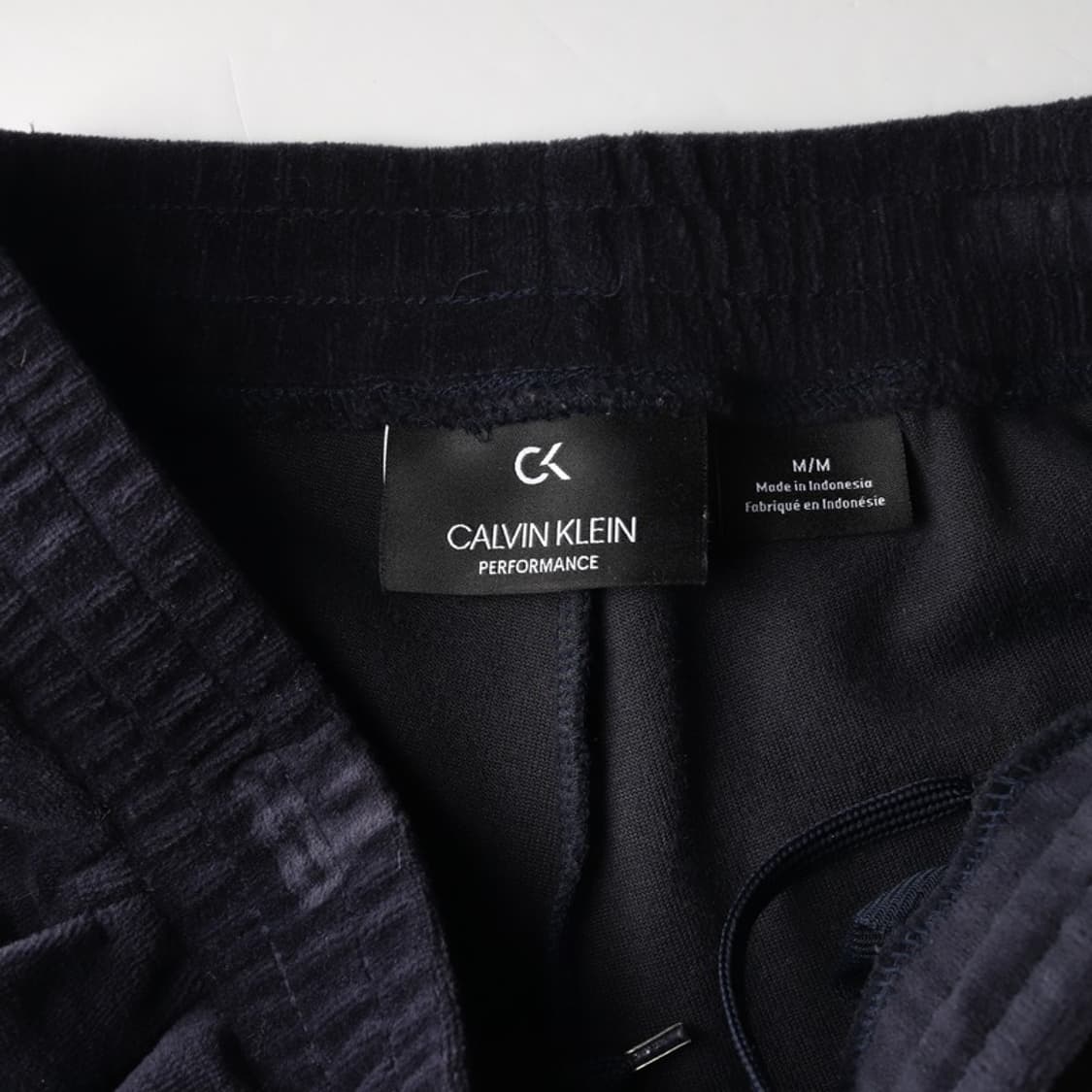 캘빈클라인 퍼포먼스 블랙 벨로아 와이드 트레이닝 팬츠 M 상품이미지6