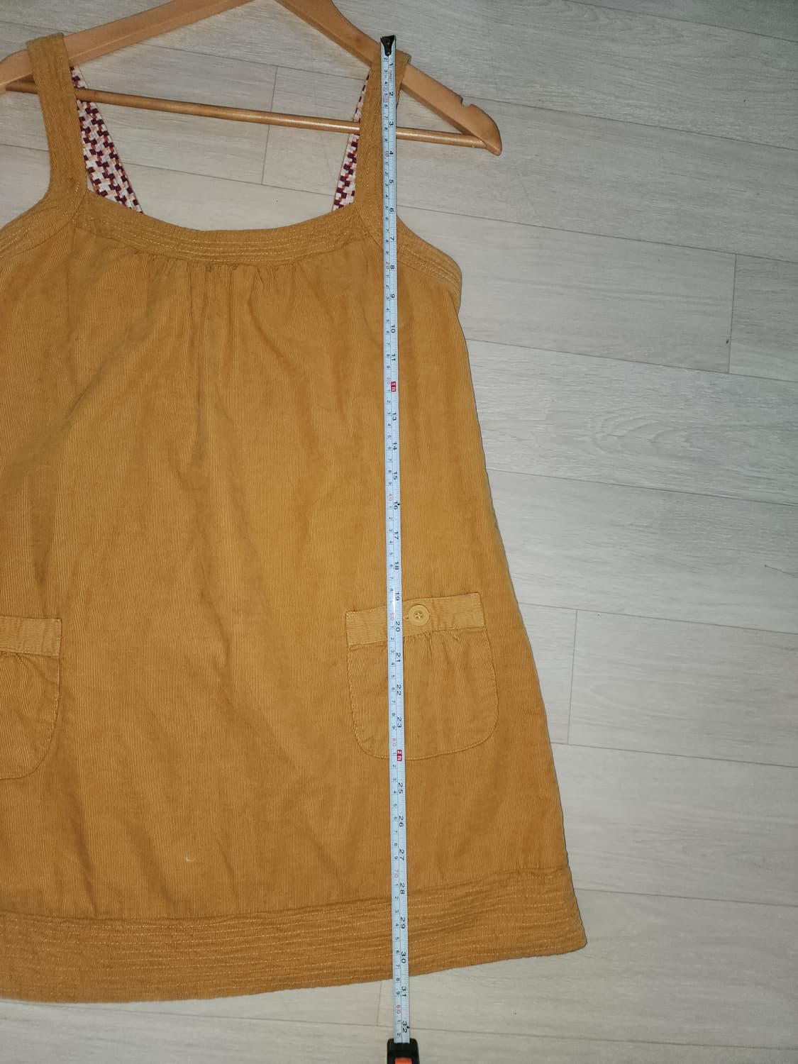 미국 빈티지 90s 00s 머스터드 코듀로이 레이어링 원피스 상품이미지6