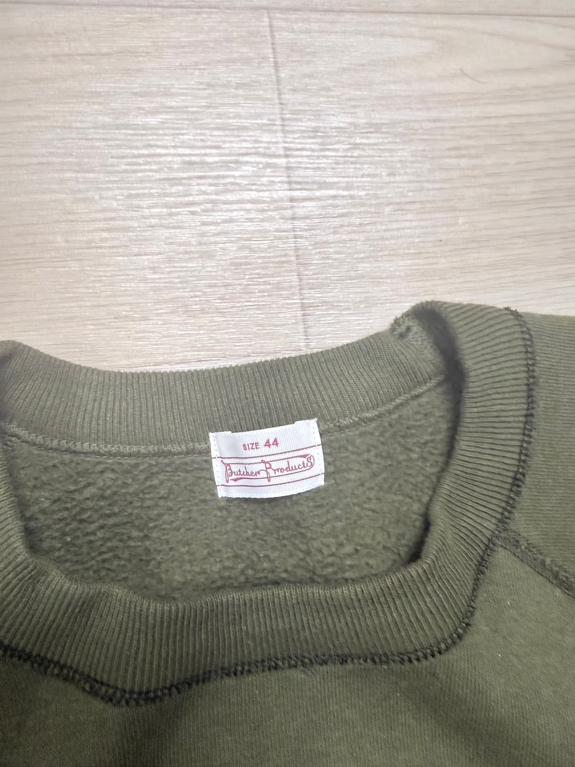타임원클로딩 부처프로덕트 올리브 스웻 44사이즈 상품이미지2