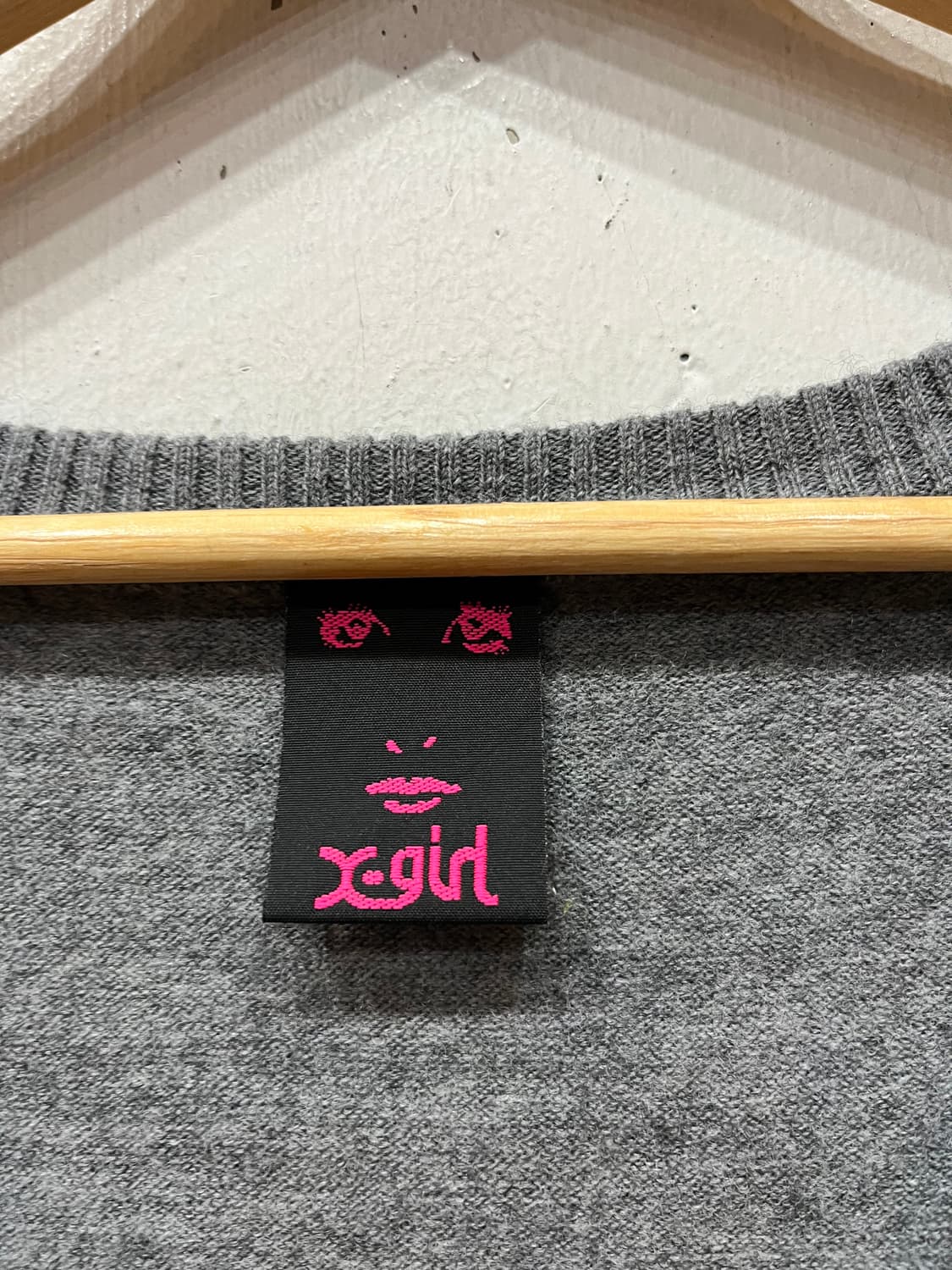 X-GIRL 엑스걸 퓨어울 스타패치 가디건  상품이미지5