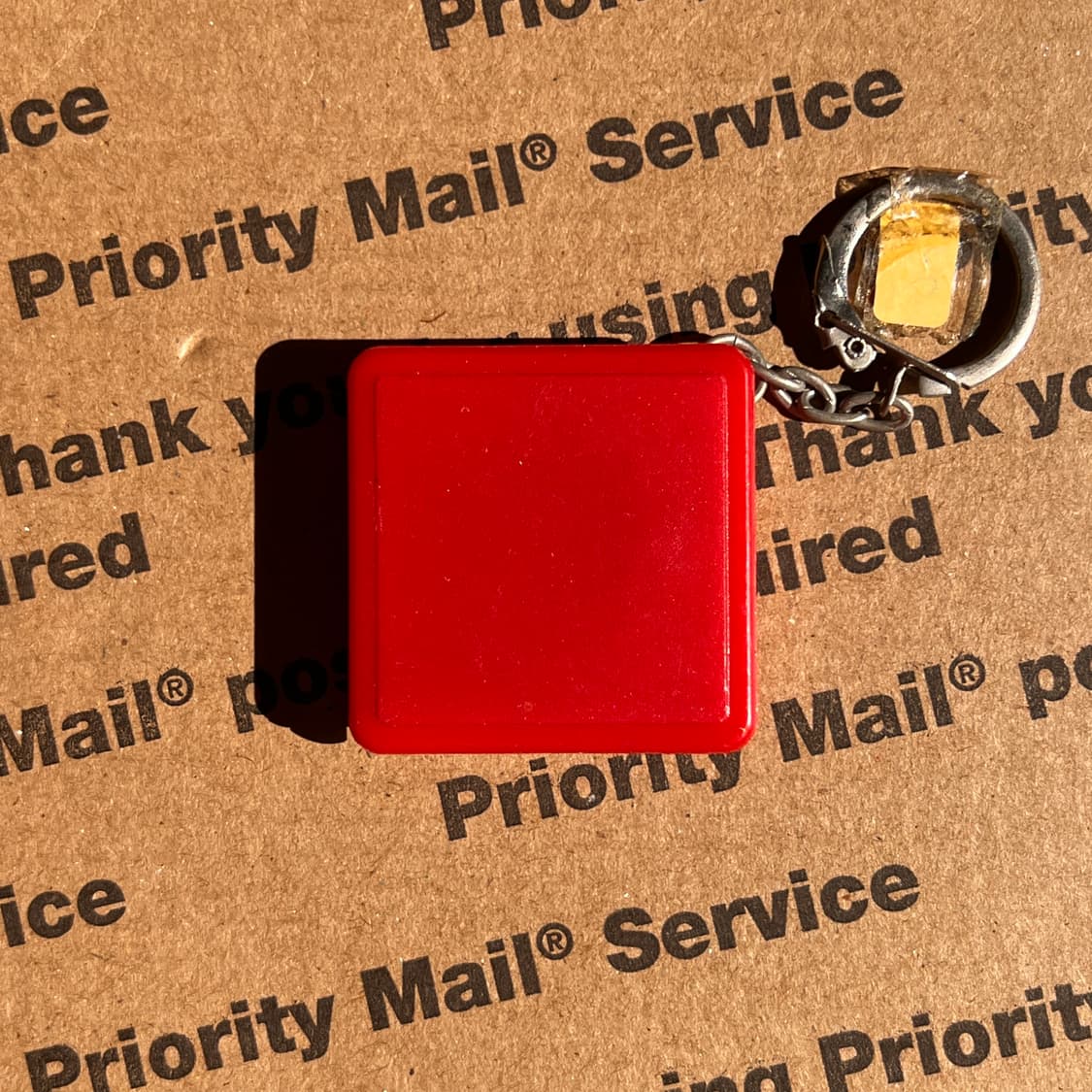 90s vtg Red Tape Measure Keyring 상품이미지1