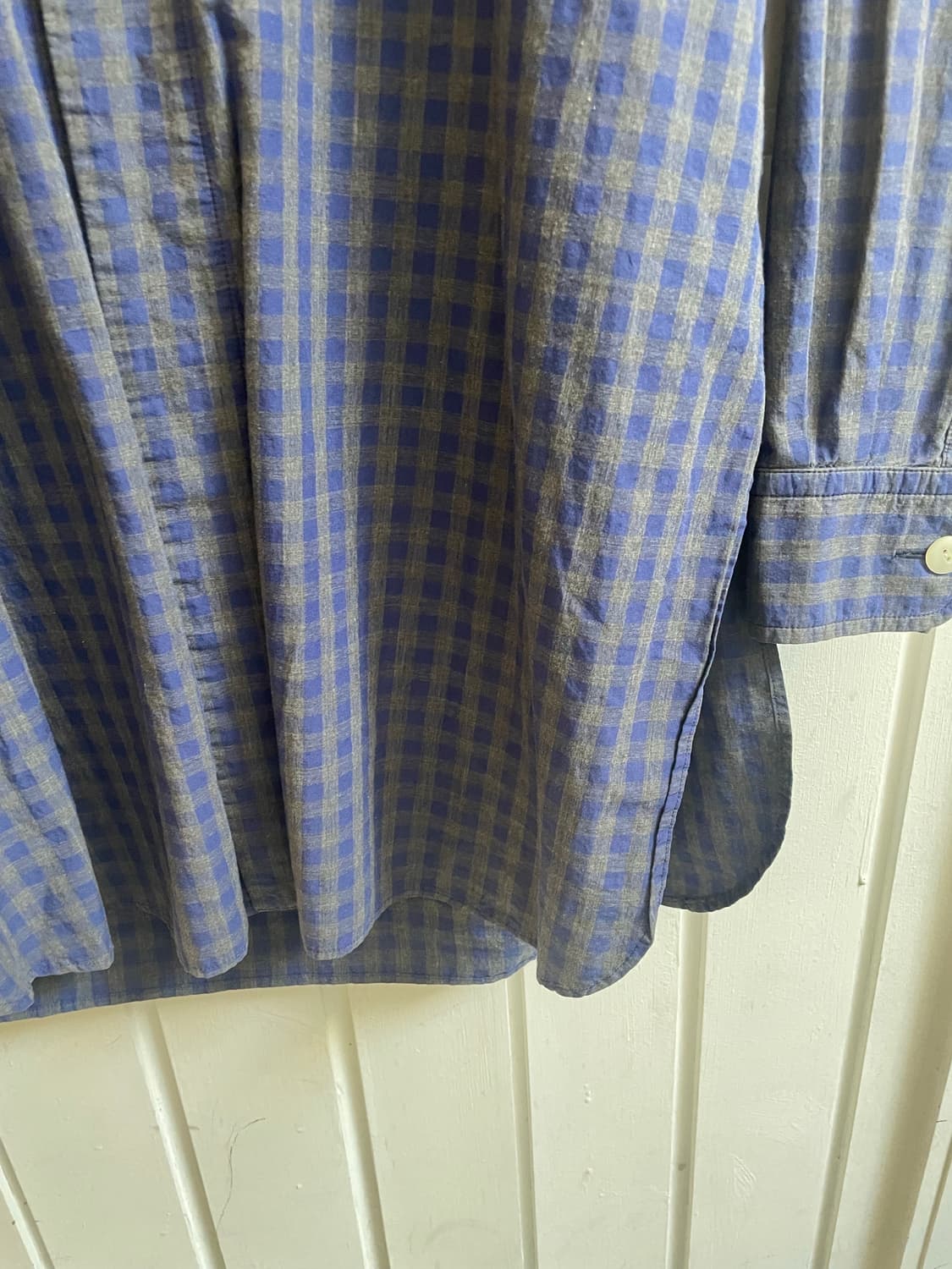 니들스 체크 카라리스 롱 셔츠 상품이미지4