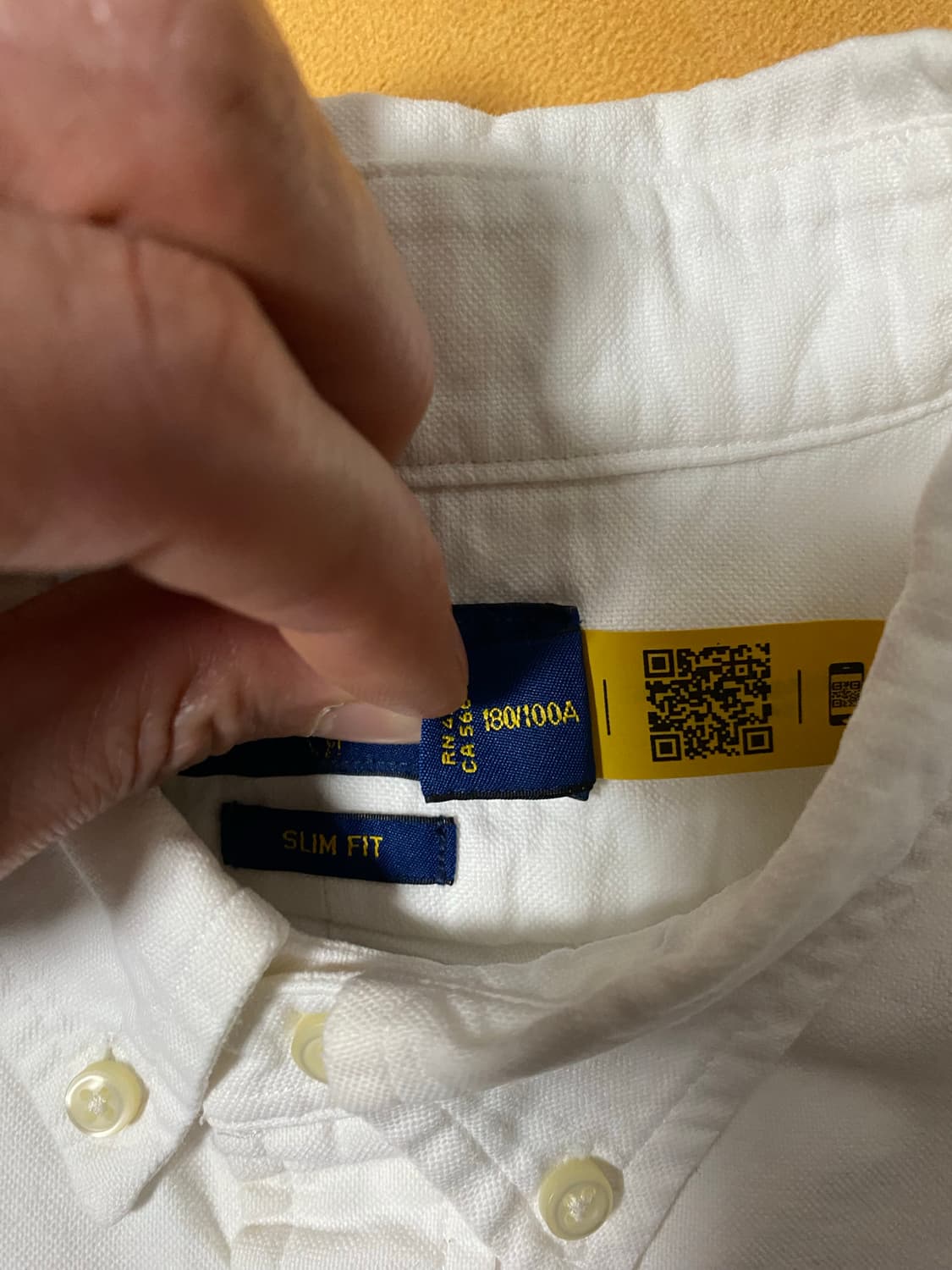 급처, 폴로 최신형QR택 옥스포드 화이트 셔츠 상품이미지1