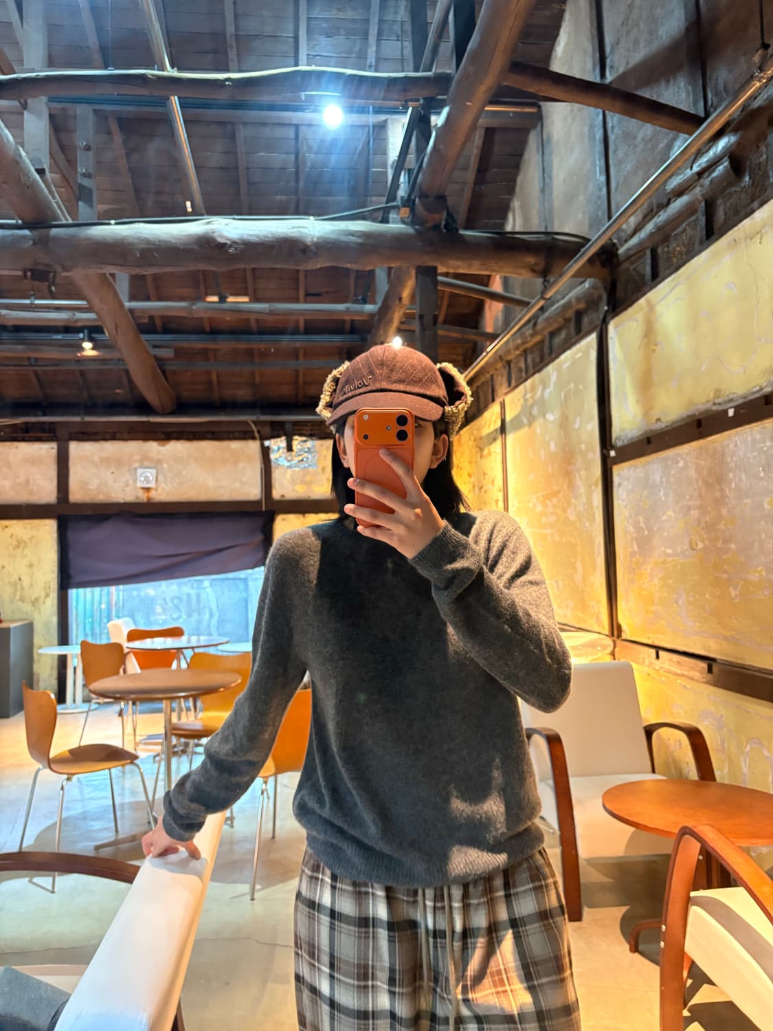 챠콜 반목 캐시미어 니트 상품이미지2