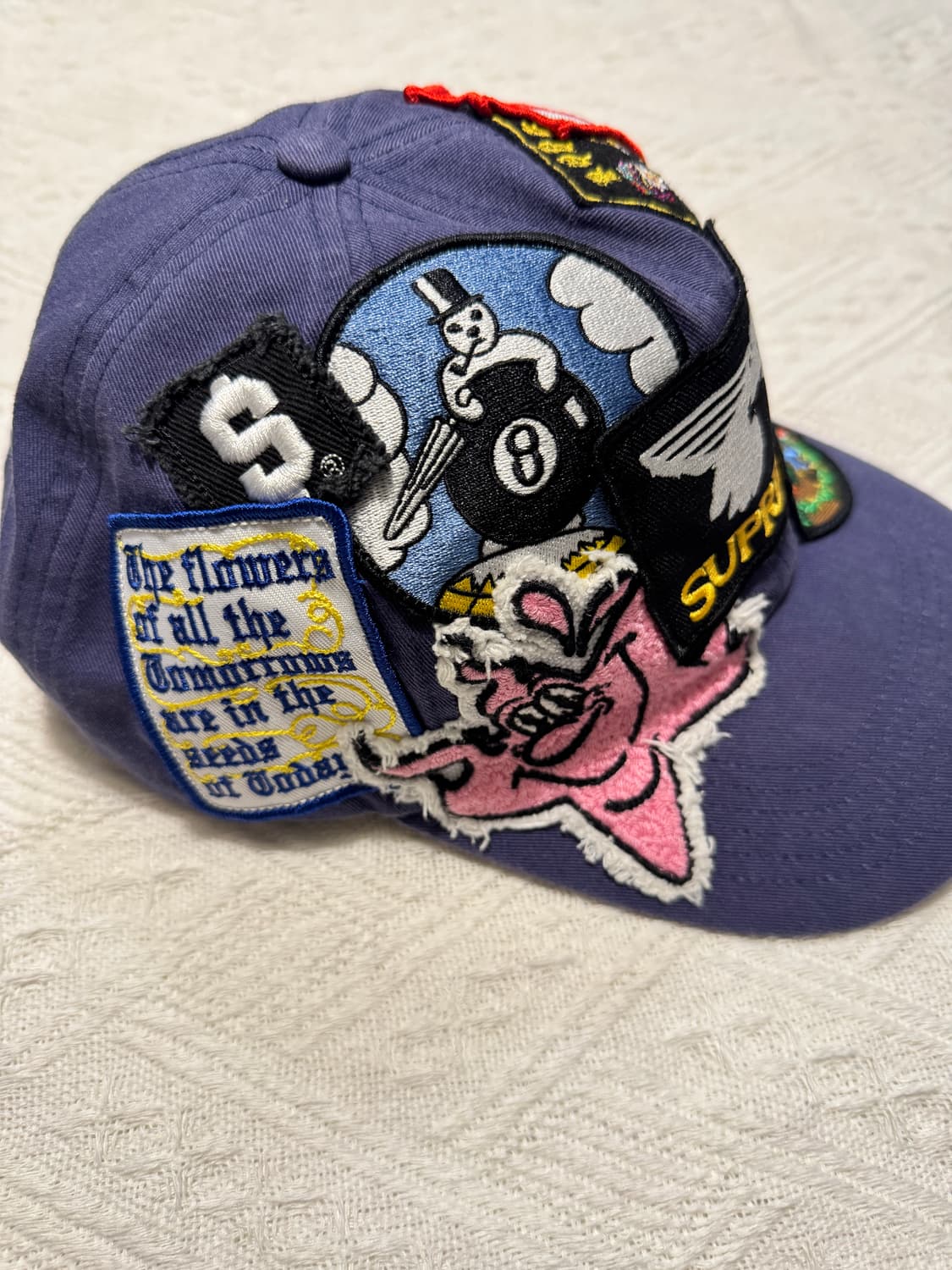 슈프림 패치스 6-패널 네이비 - 25SS 상품이미지2