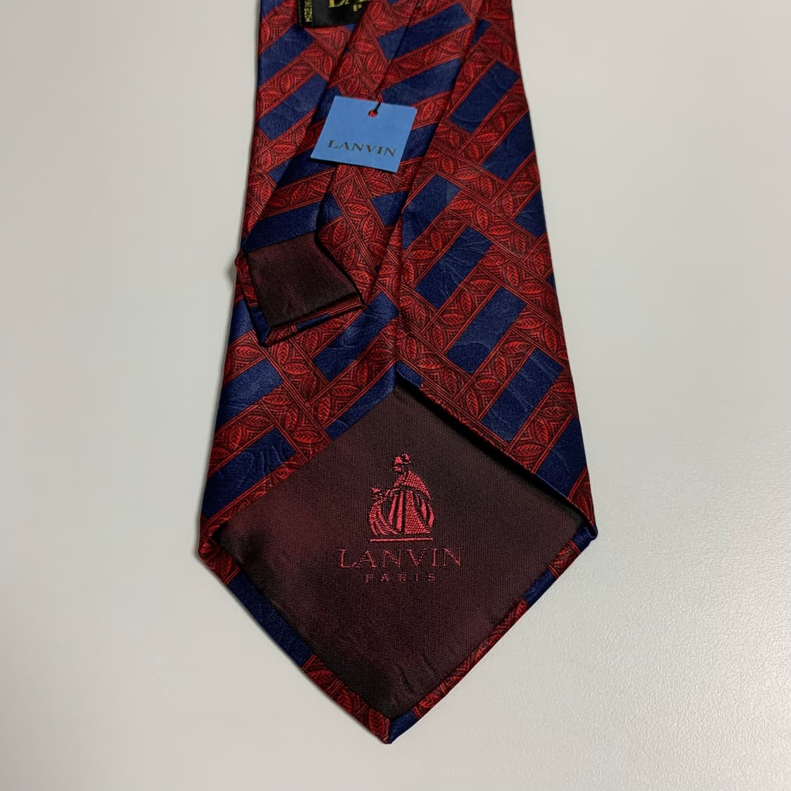 랑방(LANVIN) 기하학적패턴 명품넥타이 택 달린 미품 A+등급 상품이미지5