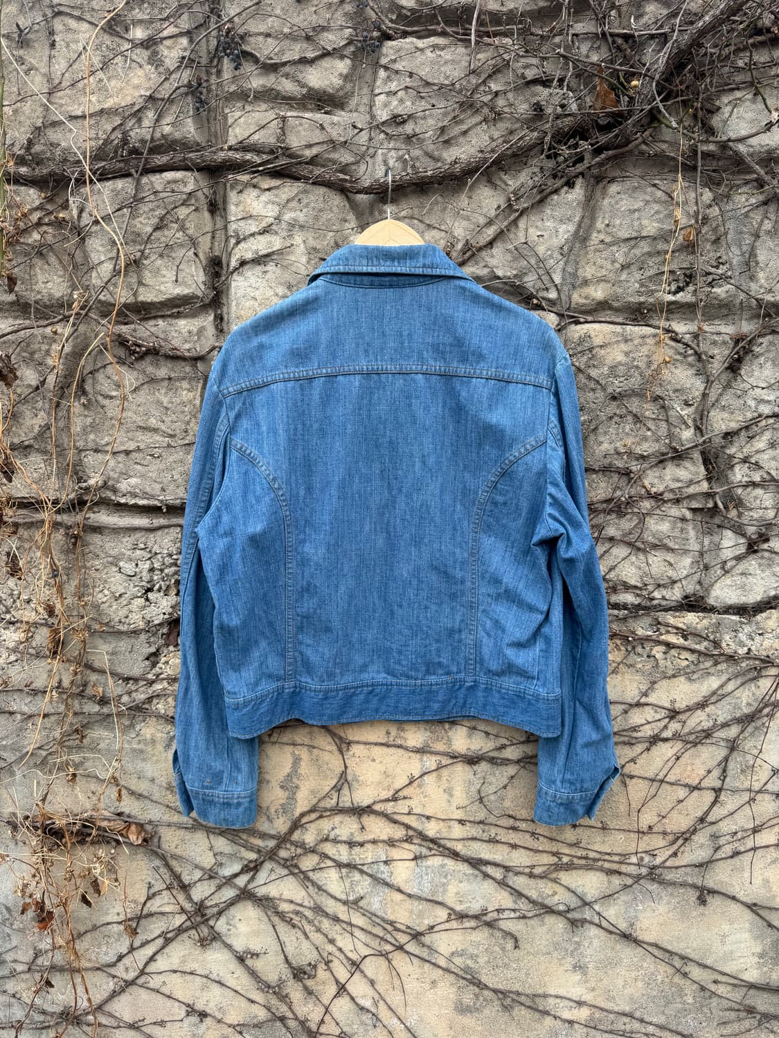 70s lee 빈티지 웨스턴 몰스킨 데님 트러커 자켓 상품이미지2