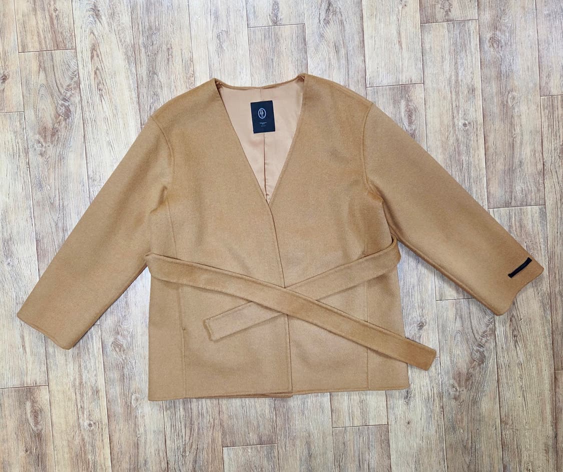 베니토(BENITO) 레아나 울100 노카라 하프코트 프리사이즈 새상품 상품이미지2