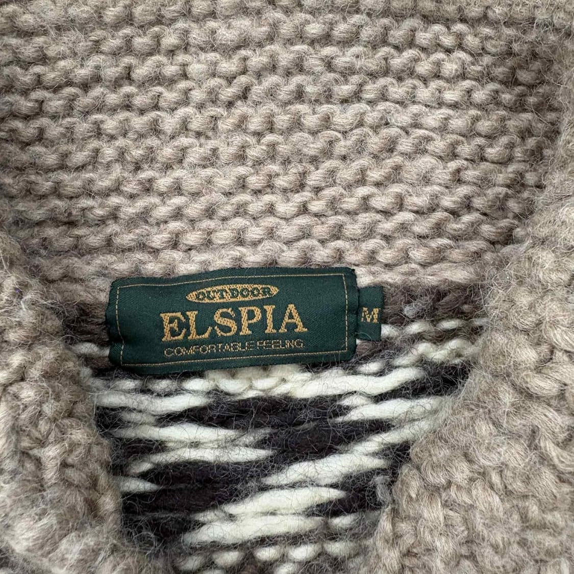 JPN 일본빈티지 노르딕 울 니트집업(M) 상품이미지4