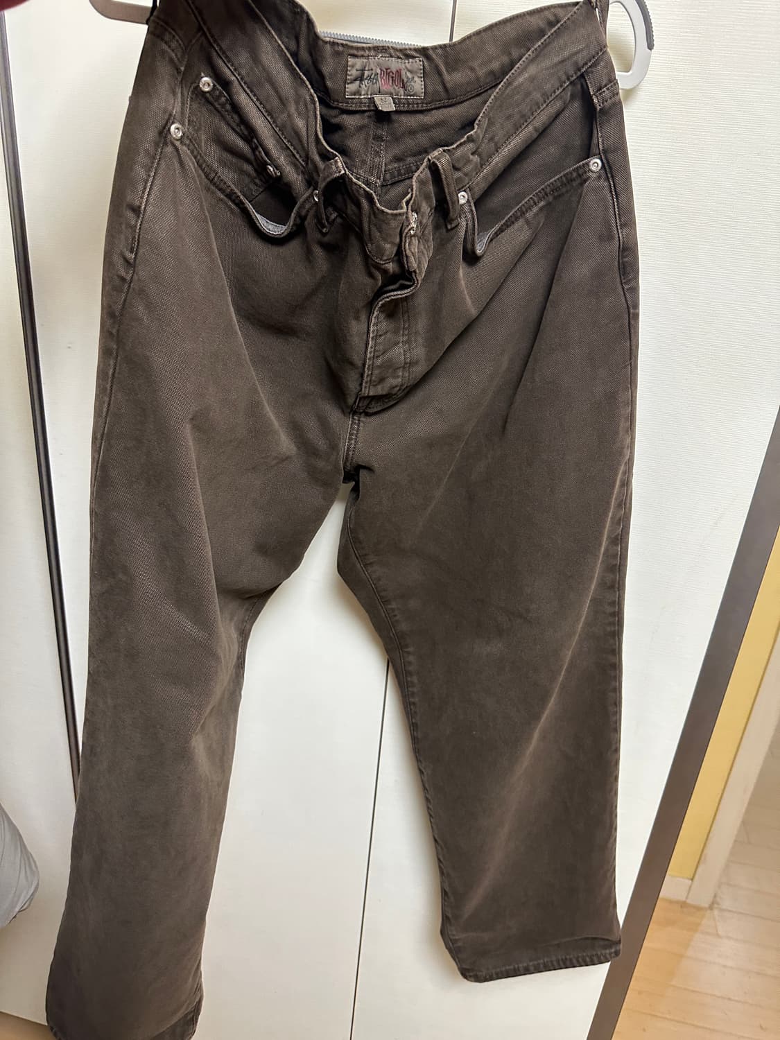 스투시 워시드 캔버스 브라운 32 상품이미지1