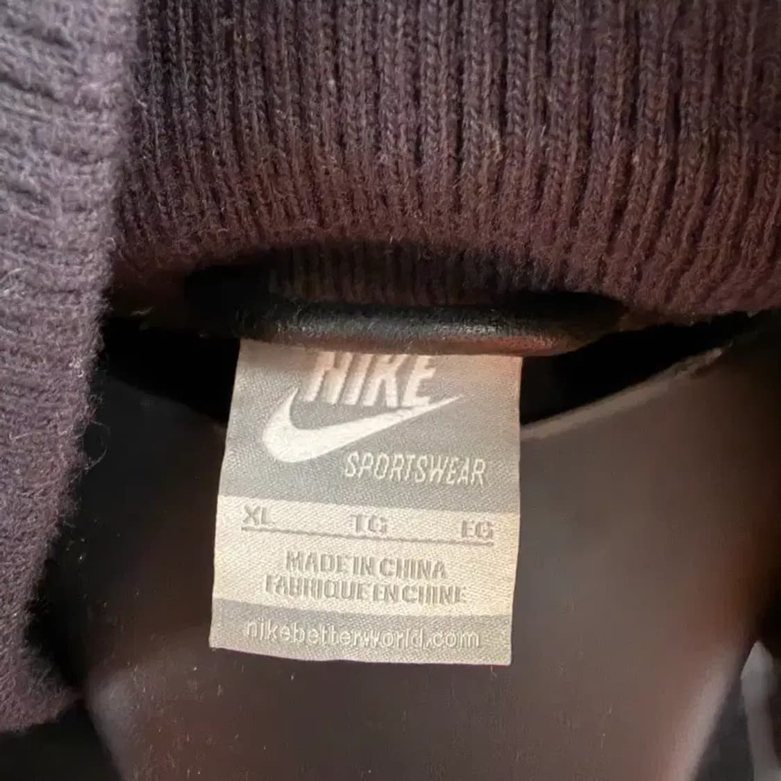 Nike leather varsity jacket XL 상품이미지6
