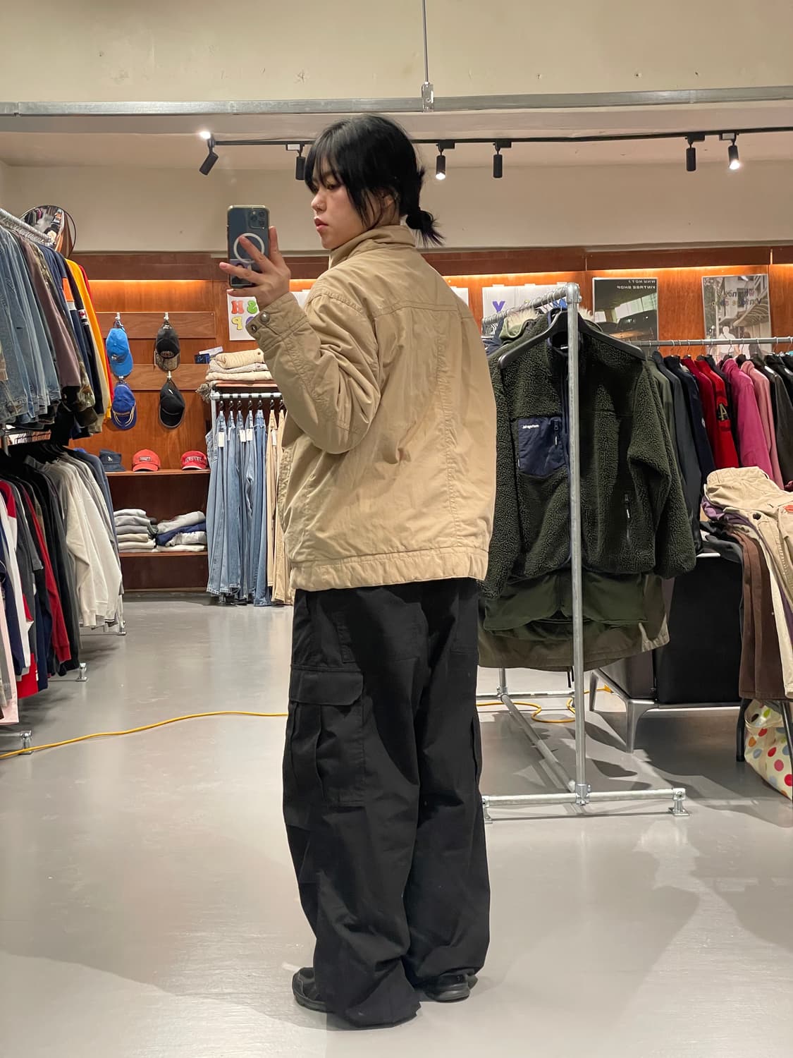 빈티지 블루종 플리스 자켓   상품이미지5