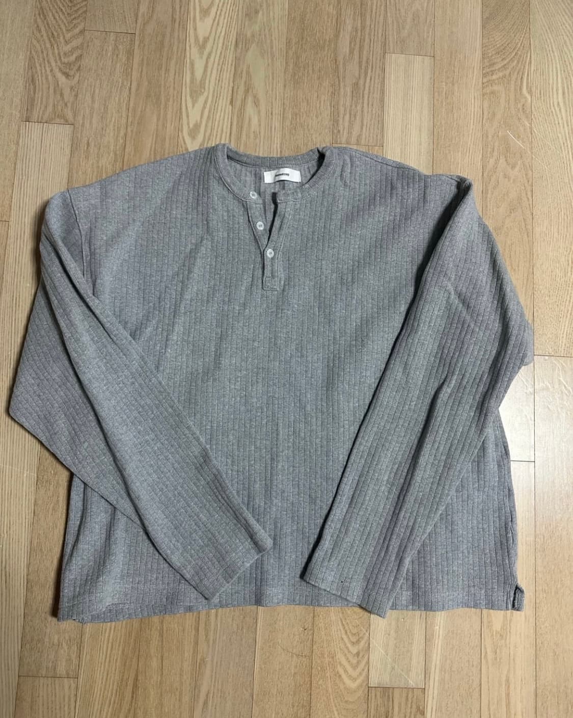 논노드 핑거홀 헨리넥 긴팔티(2) 상품이미지2