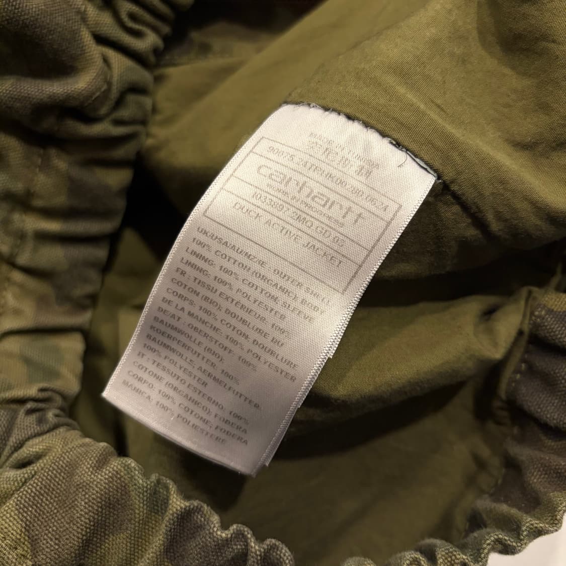 [L] 칼하트 WIP 덕 카모 밀리터리 후드 액티브 자켓 D765 상품이미지9