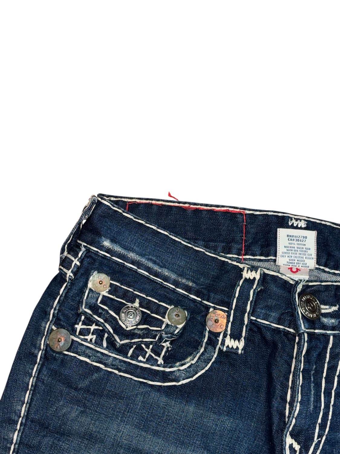 트루릴리전 조이 슈퍼 티 부츠컷 스티치 데님 상품이미지8