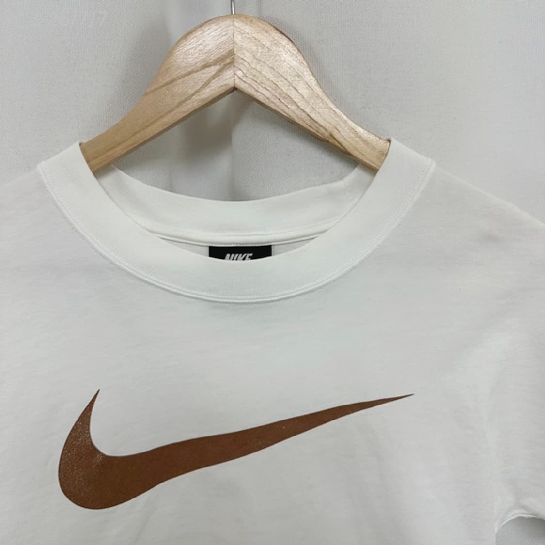 
나이키 여자 면100% 크롭 반팔티 화이트 S  KJ 상품이미지2