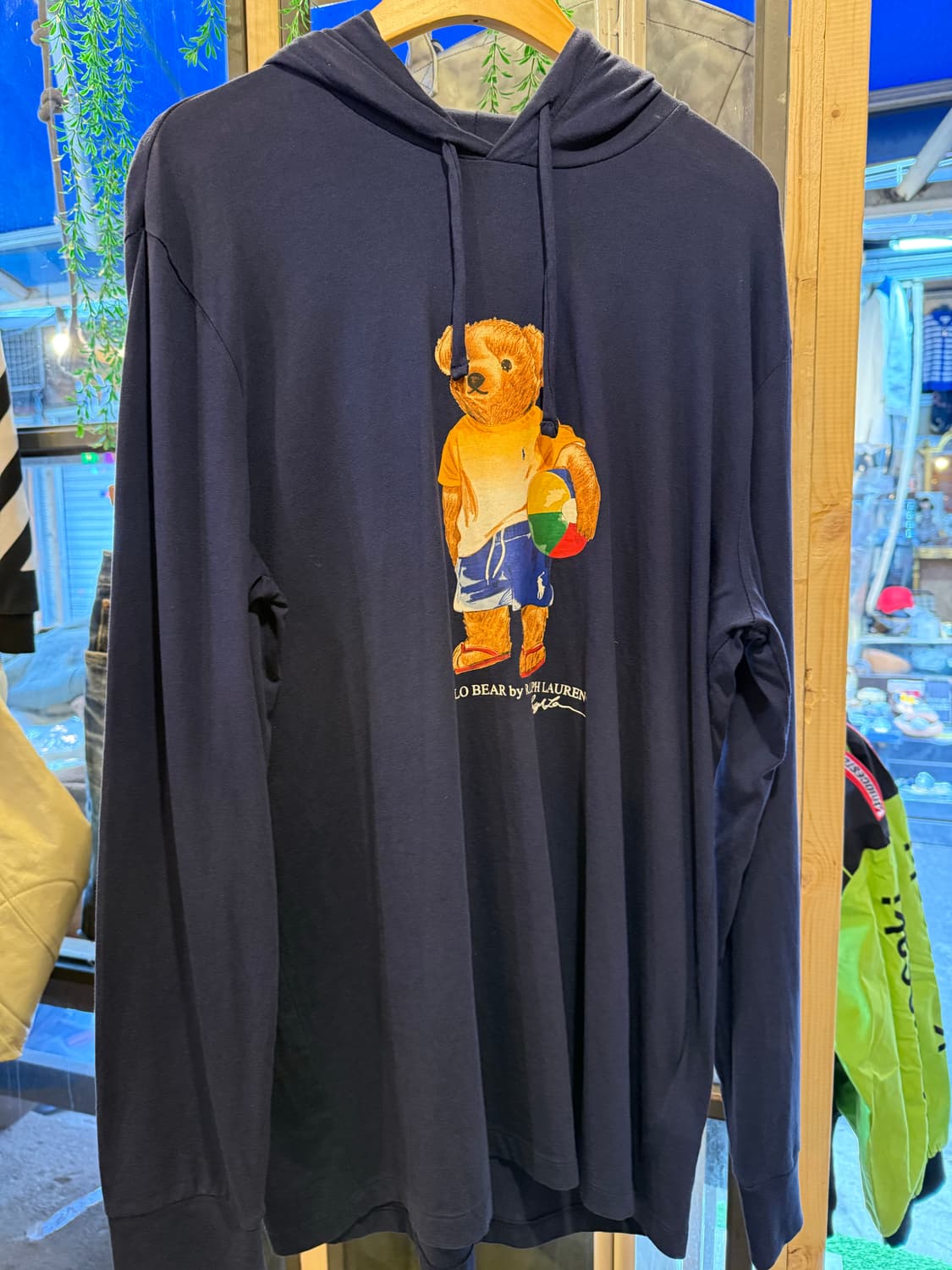 폴로 랄프로렌 베어 후드티 네이비 상품이미지1