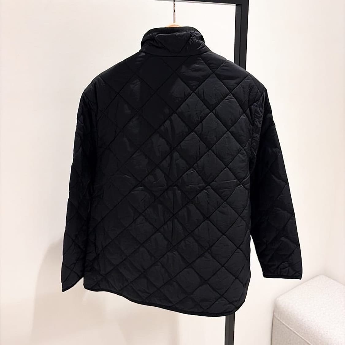(정품/새상품) 제임스펄스 여성 퀼팅 스냅 자켓 블랙 상품이미지3