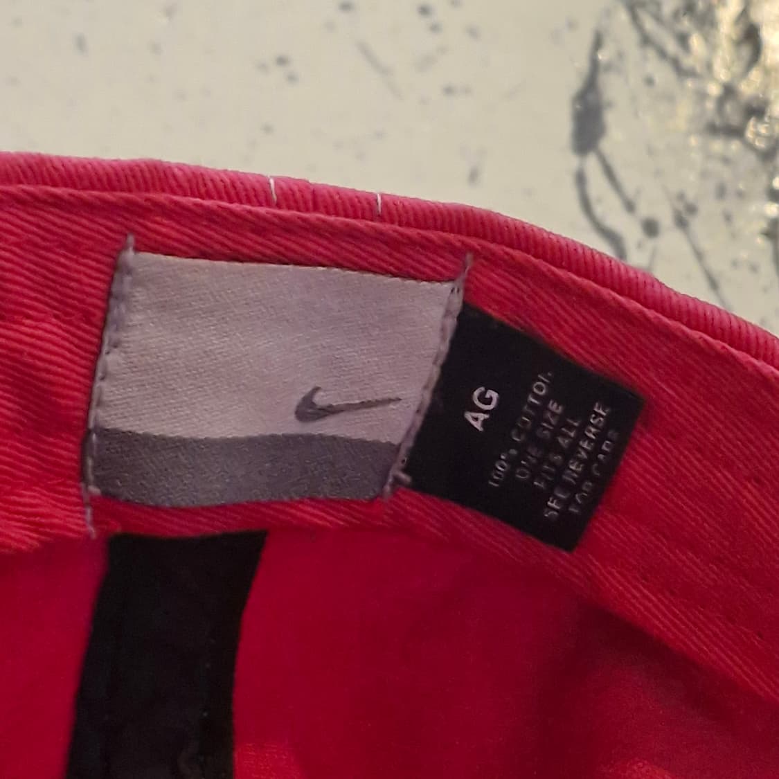 나이키 워싱 핑크 볼캡 모자 상품이미지3