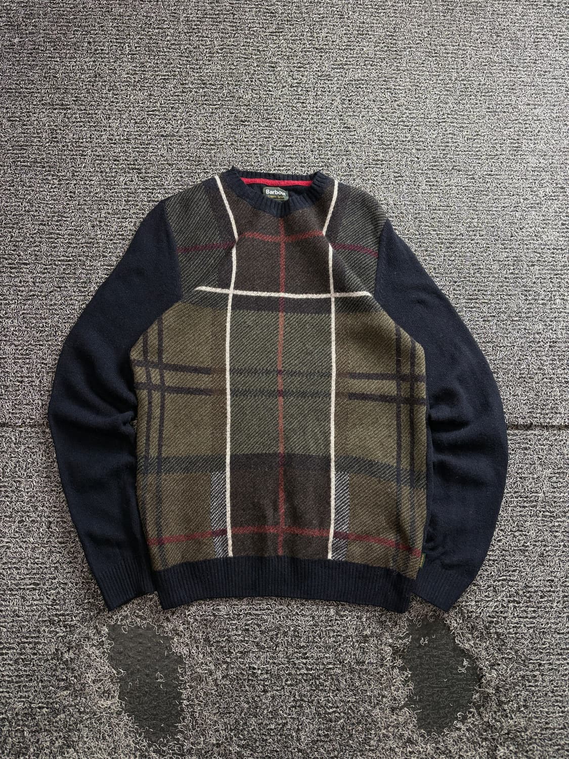 바버 클래식 오리지널 타탄 체크 패턴 니트 3531 상품이미지2