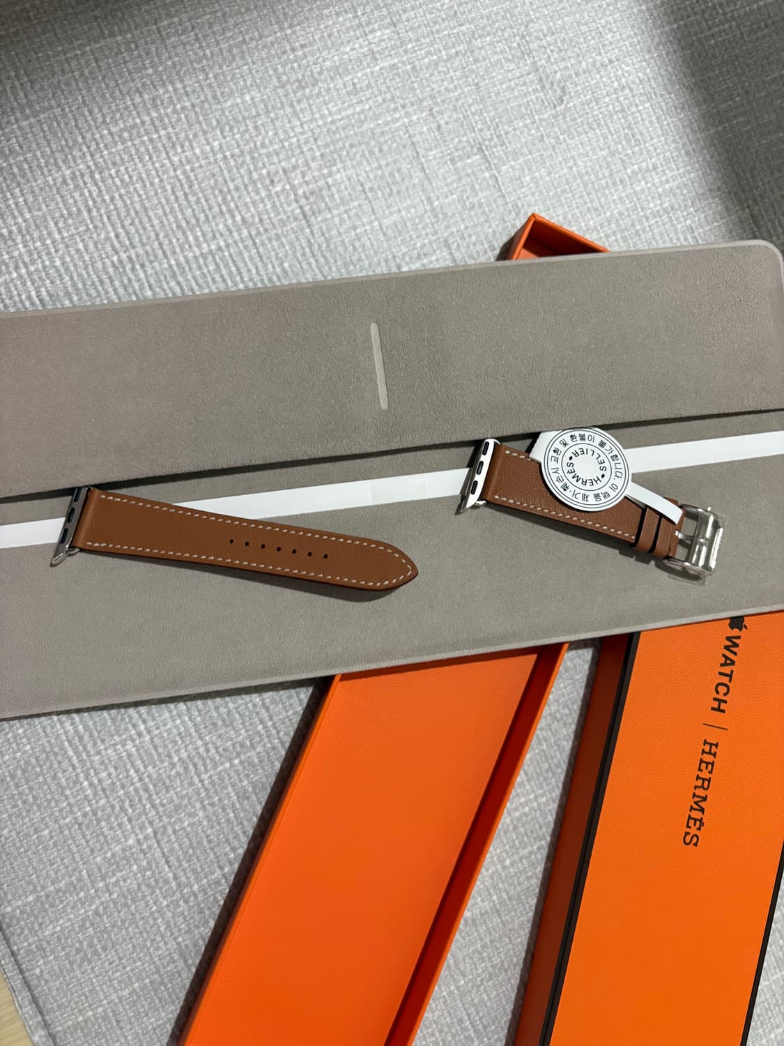 애플워치 에르메스 싱글투어 브라운 미착용 새제품 상품이미지3