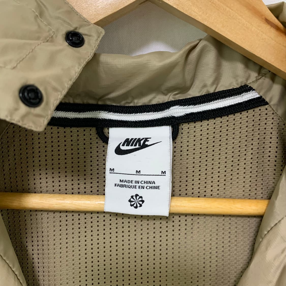 나이키 벨트 후드 바람막이 베이지 고프코어 M 남녀공용 상품이미지3