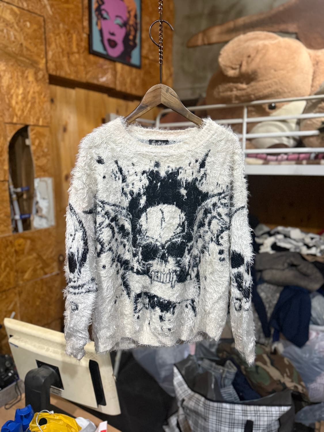 Skull angora knit 상품이미지2