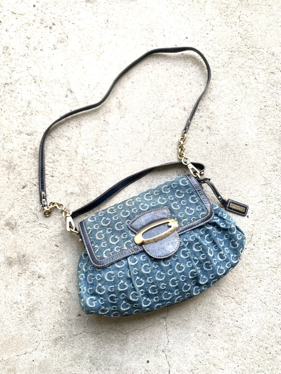 Guess 00s Pinterest mood denim shoulder  상품이미지1