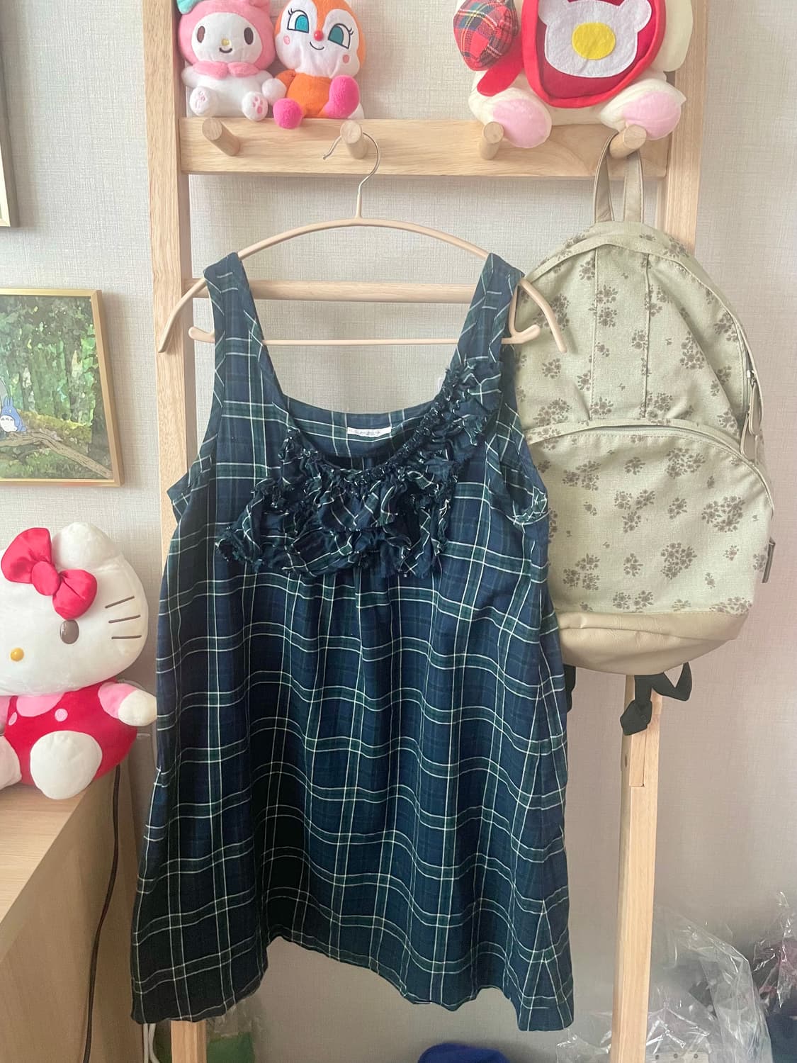 모리걸 빈티지 녹차 가디건 원피스 set 💚🌿 상품이미지2
