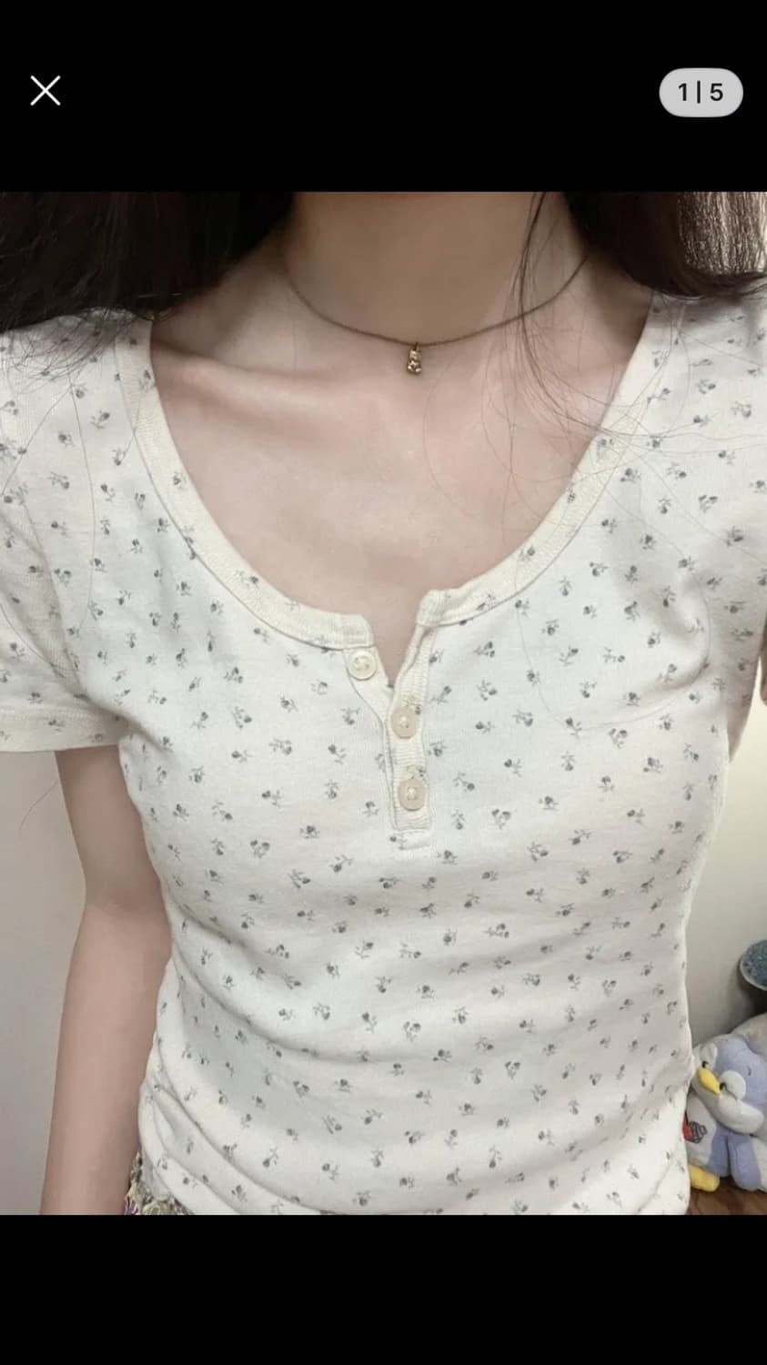 플라워  반팔티 상품이미지3