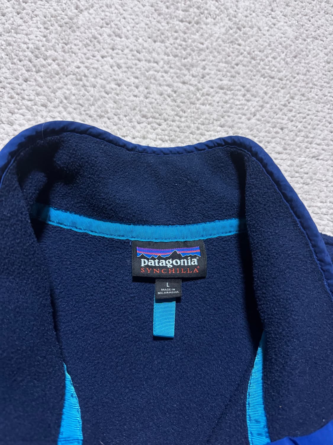 00s 파타고니아 신칠라 스냅티 블루/레드 L 상품이미지3