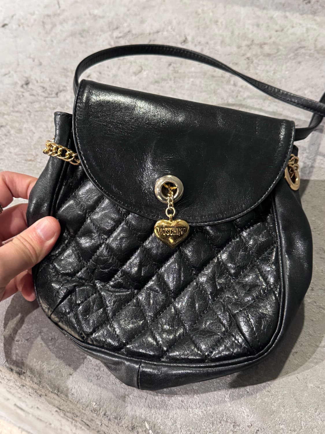 Moschino 모스키노 퀼팅 가죽 크로스백  상품이미지2